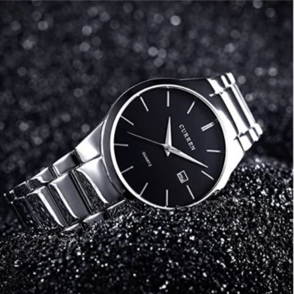 Men's Wrist Watch Classic Steel Band - Picture 4 of 5